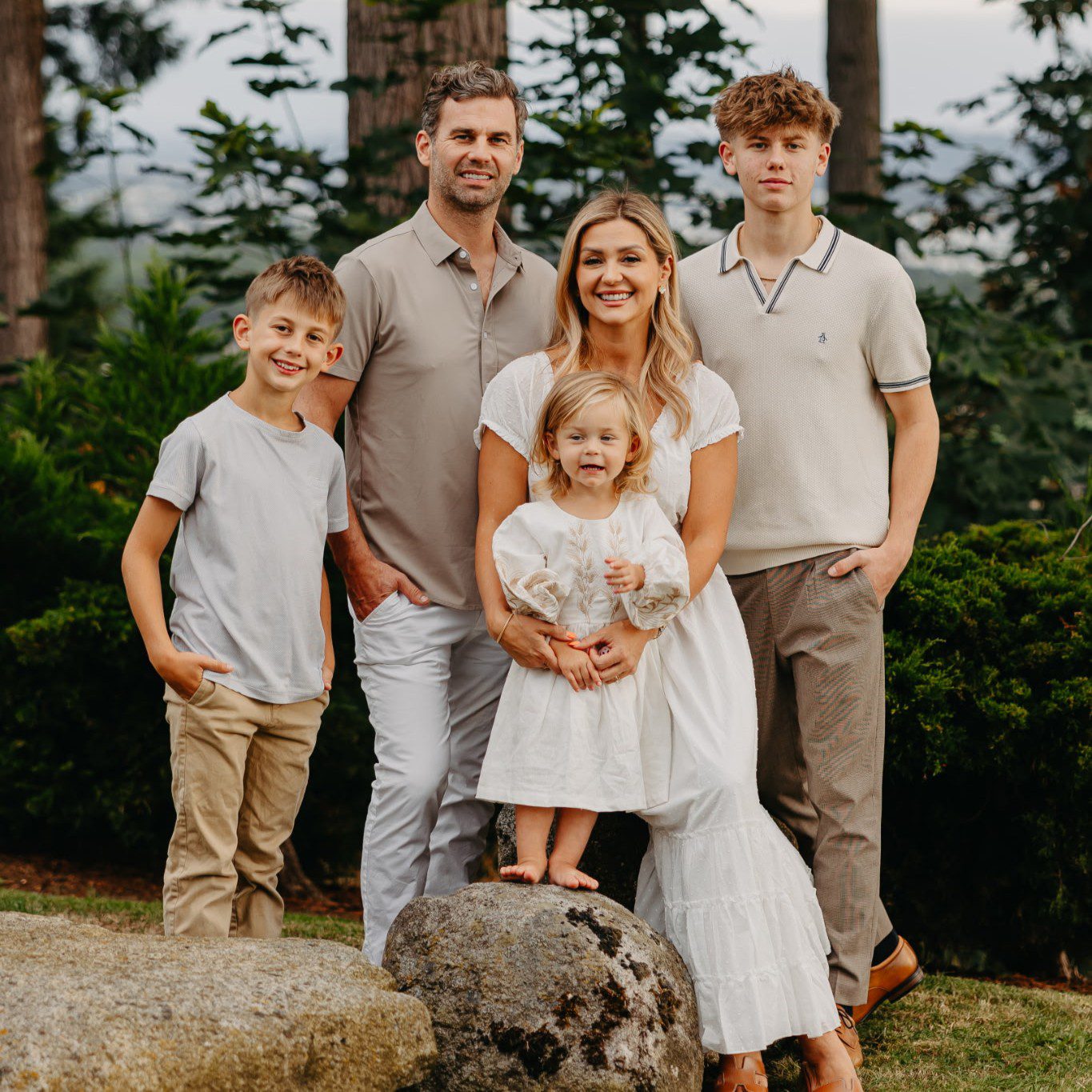 Kristina Soltys with her family