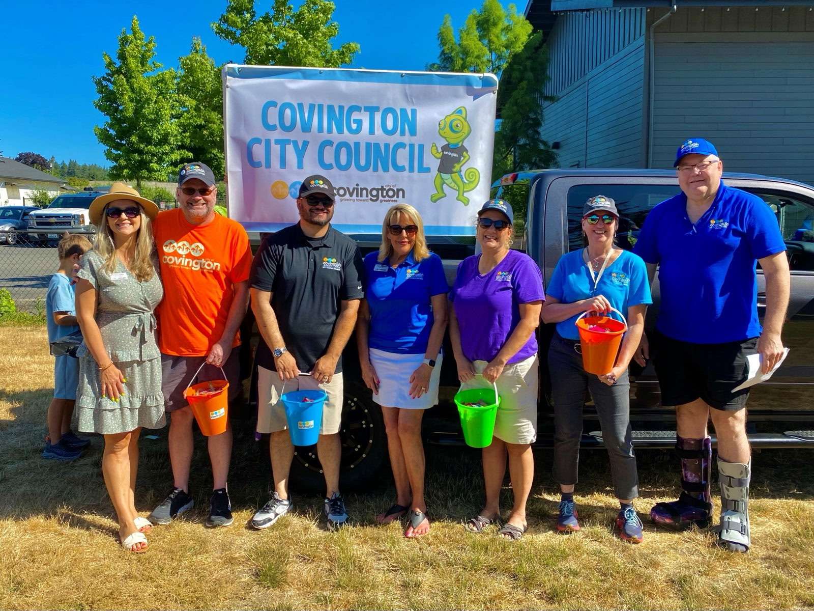 Covington City Council outdoor group