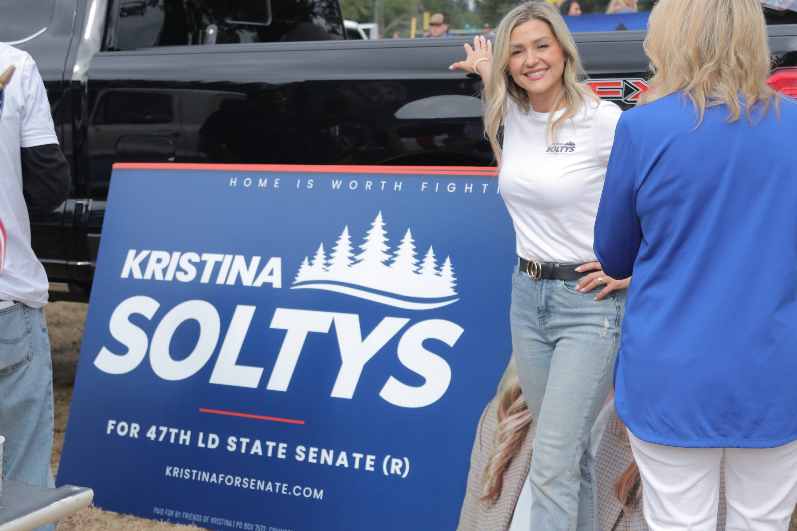 Kristina Soltys on the campaign trail